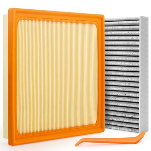 Image of Engine & Cabin Air Filter Set for Subaru Crosstrek 2018-2024 Outback 2020-2025 Ascent Impreza Legacy Replaces 16546AA16A 72880FL00A 72880AL00A