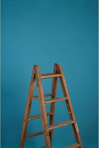 Miniatura 2 de Fondo de textura baja pintado a mano, color turquesa, XL, 8.9 x 9.8 pies, color turquesa