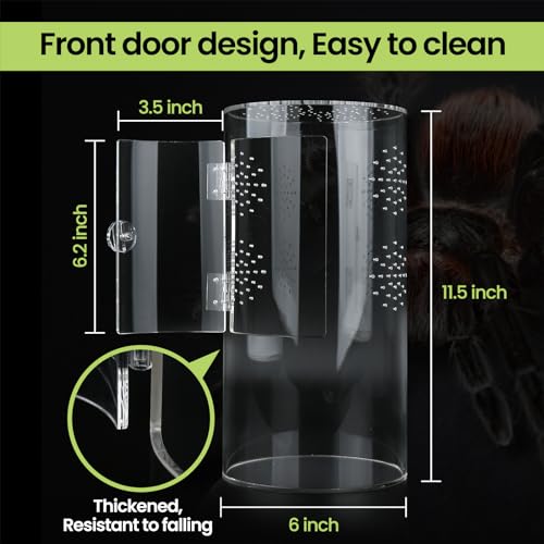 Smartang 12*6*6IN REPTILE ENCLOSURE TALL Front Opening Terrarium Jumping Spider Enclosure,12"*6"*6"Tall Arboreal Tarantula Enclosure Terrarium thumb #3
