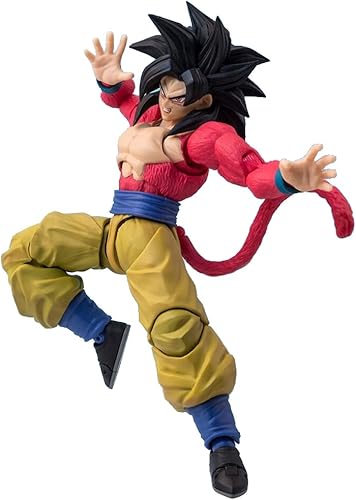Vista 3 de Lxyisl Figura de acción de Goku, S.H.Figuarts Super Saiyan 4, figura de Goku, modelo de decoración de colección, exquisito regalo de cumpleaños