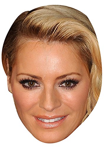 FoxyPrinting TESS DALY JB - Strictly Come Dancing TV Star Fancy Dress Cardboard Celebrity Cardboard Party Face Mask Fancy Dress