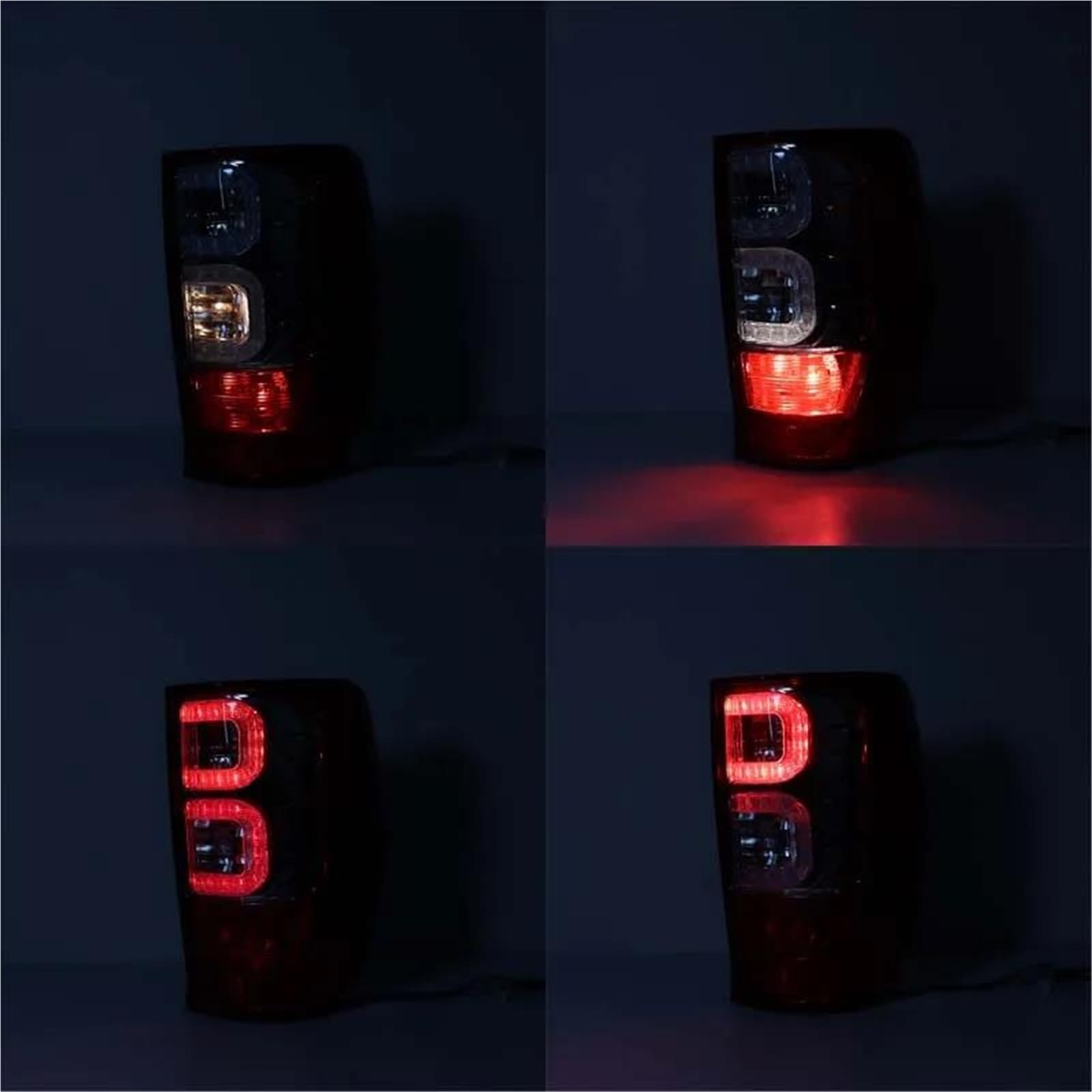 Genérico Luces Traseras Para Camioneta Para ZhongXing Para Terralord Arnés De Cableado Para Luz Trasera Y De Freno De Camioneta ZhongXing Terralord Conjunto Faro Trasero(Negro,BIEN)
