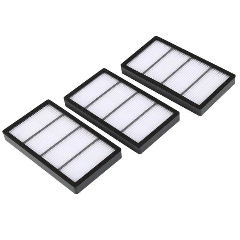 Roboter Deals - Zubehör Set, Ersatzteile Kit für iRobot Roomba S9 und S9+ (3X Feinstaub-Filter, 2X Hauptbürste, 3X Seitenbürste) Staubsaugroboter