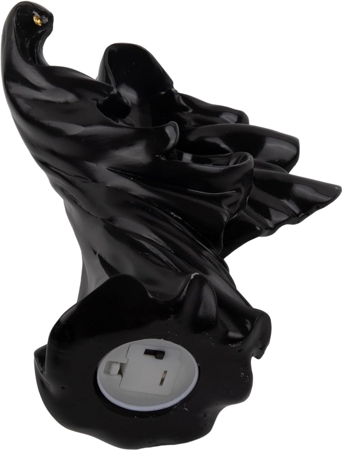 Black White Resin With Lantern Cracker Statue Halloween Decor Solar Black White Resin With Lantern Halloween Decor LED Light for sculpture