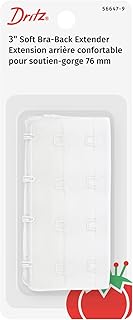 Dritz 56647-9 Extensor de Espalda de Sujetador, Suave, 3 Pulgadas, Color Blanco