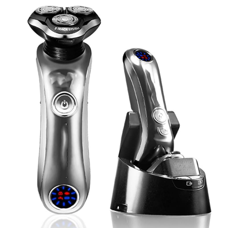 Head Shaver for Men Rotary Shaver for Men Wet and Dry Electric Razor with Smart Clean System Rechargeable