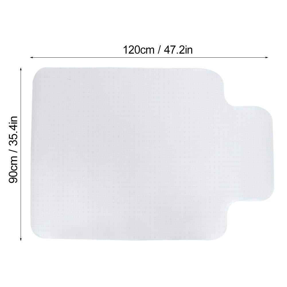 Tapete para Silla para Alfombra y Piso de Madera Dura, Tapete para Silla Transparente de 35 X 47 Pulgadas para Protección del Piso, Tapete para Silla de Alfombra Antideslizante