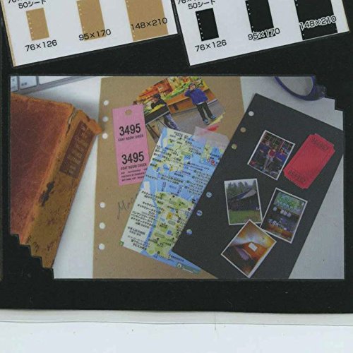 ミニ6サイズのブラック手帳 Amazon.co.jp: ミニ6穴サイズ BLACK／ブラック 無地 上質紙