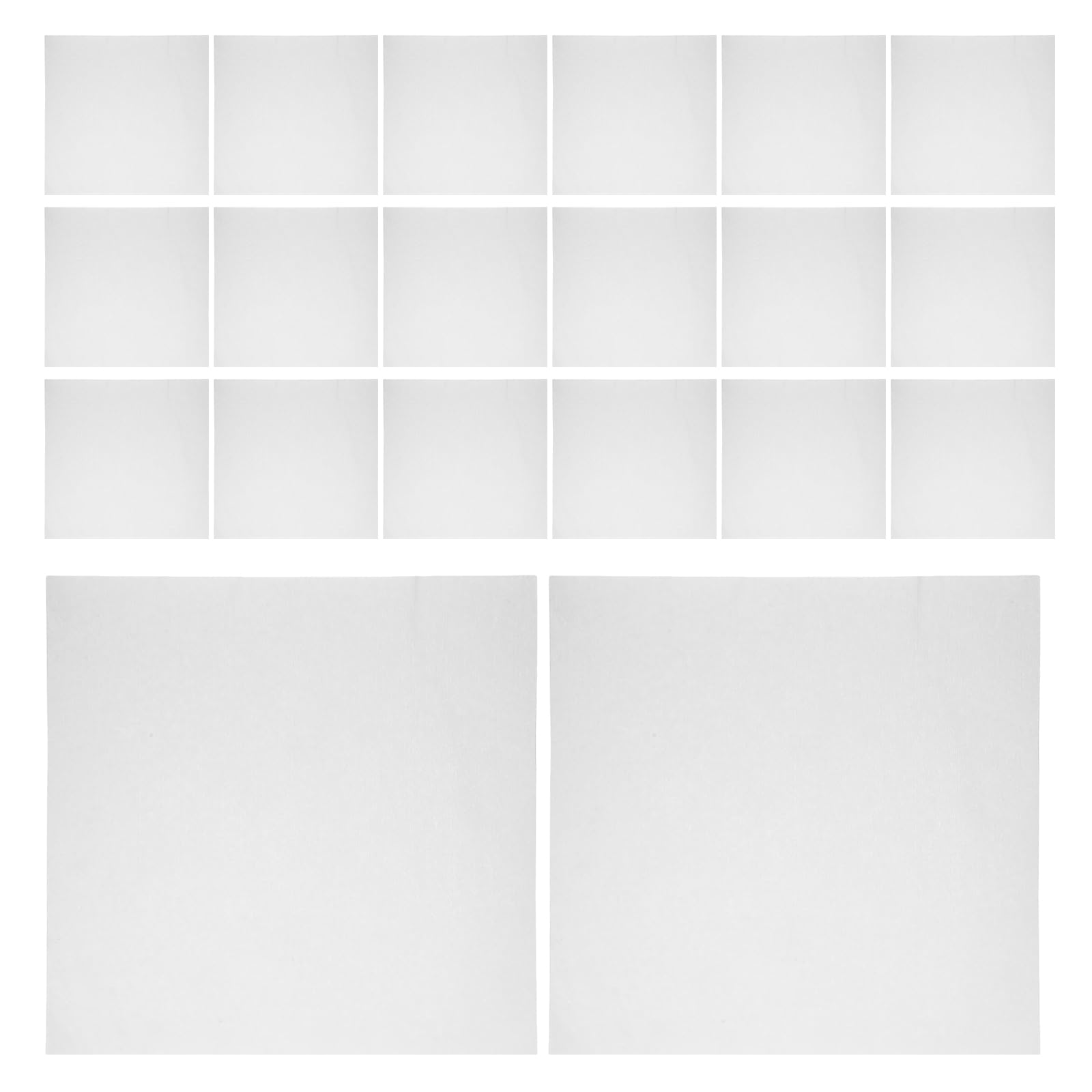 VANZACK 100 Fogli Carta Assorbente Monouso per Gabbie per Uccelli 35X35 CM Rivestimento per Fondo Gabbie Pappagalli e Parrocchetti Tappetino per la Pulizia Assorbimento Rapido e