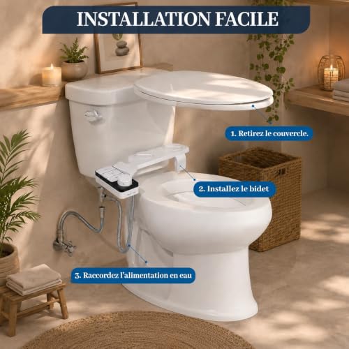 Kit WC japonais double buse sans électricité KIDSLOW