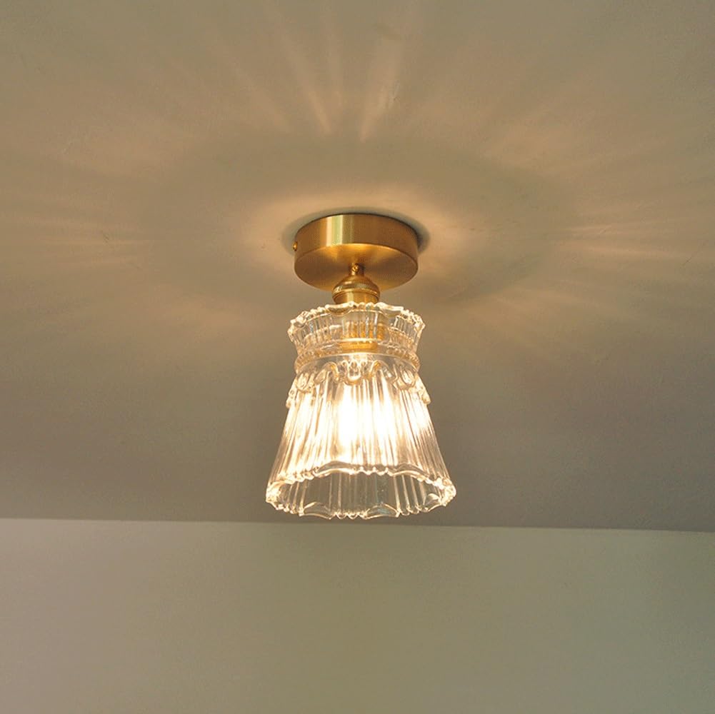 Japońska szklana lampa sufitowa