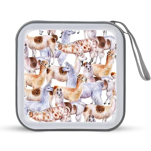 Lama divertente porta CD 40 capacità DVD custodia protettiva per disco organizzatore borsa per da auto casa viaggio