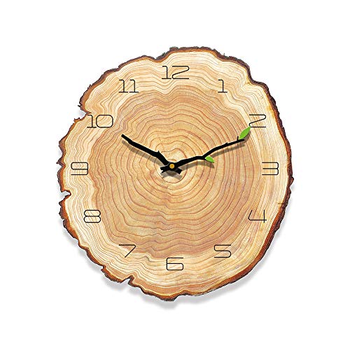 1 reloj de pared silencioso anual de cuarzo para sala de estar, dormitorio, oficina