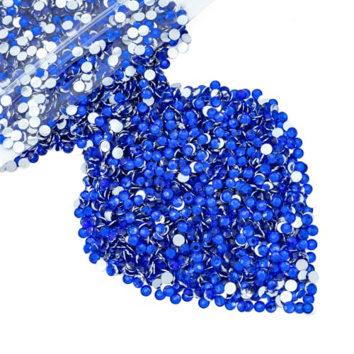 qiipii 14000PCS 2mm Royal Blue Small Crystal Resin Rhinestones for Crafting