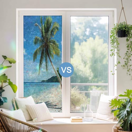 Película de privacidad arcoíris para ventana 17.7''x39.3'' miniatura 4
