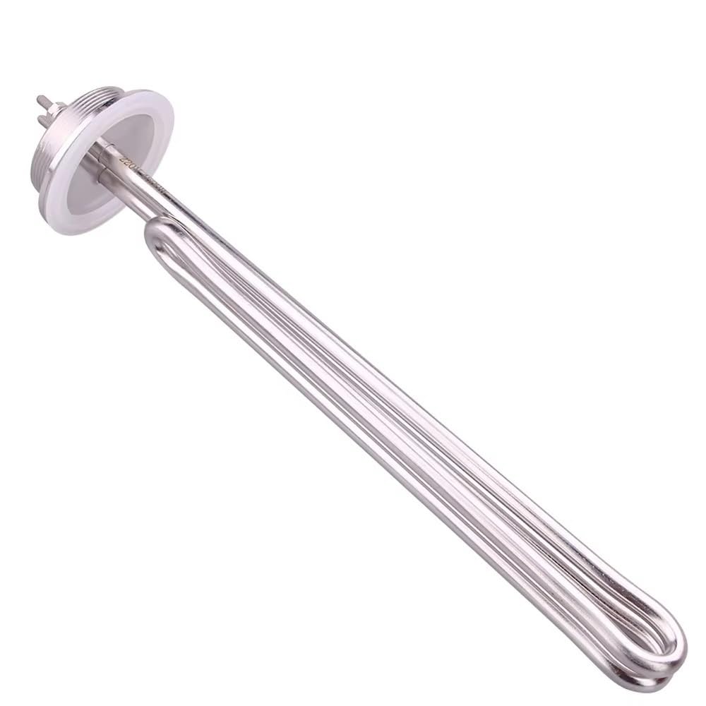 Zcxxdcx 5.5Kw L330mm Water Heater 220V 2"Tri Clamp Brewing Heating Element 2.5Kw 3.5Kw 4.5Kw 5.5Kw Electric Heater Sus304(5.5Kw L330mm)