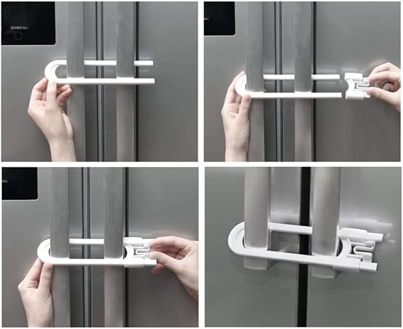 ideal baby 4 Adet Raylı Dolap Kilidi Çocuk Bebek Güvenliği Emniyet Kilidi