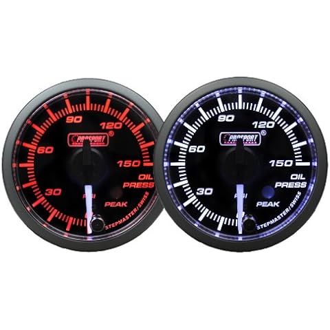 Prosport 216SMWAOPWNCL270-PK.PSI Oil Pressure Electric W/Sender - Warning & Peak Hold Cover
