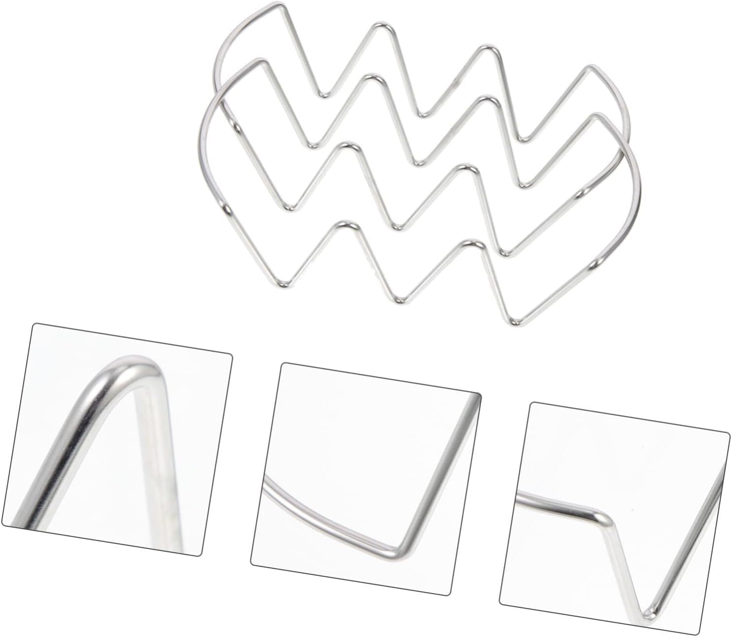 Taco Holder, Wavy Stands,Toast Shelf,tortilla 2pcs Simple Tortilla for Each Steel Home Rack Drain Large Racks Fried Hard Tacos Shelf Shape Stainless Organizers Pancake Holder Party Sized Dining Mexico