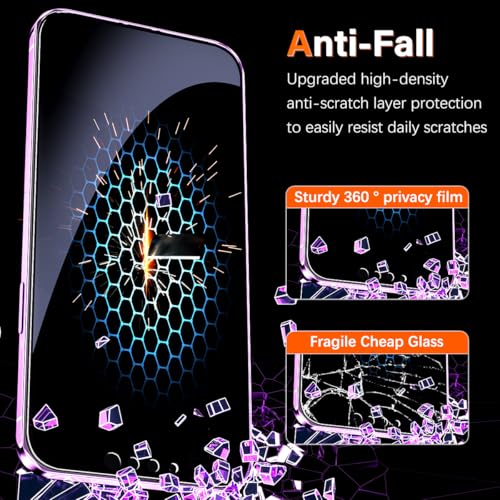 Verre trempé privé iPhone 14 Plus horizontal et vertical anti-rayures