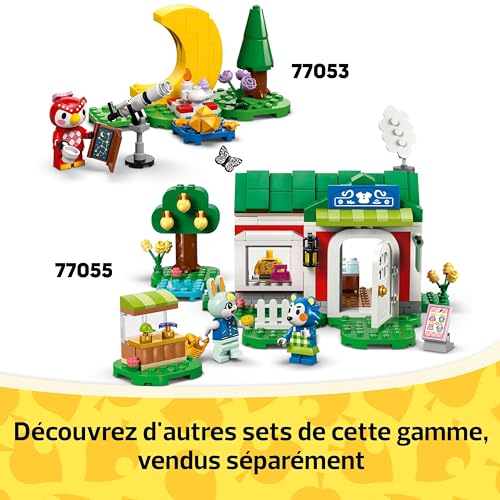 LEGO Animal Crossing Caravane et Stand de Jardinage de Racine - Jouet de Construction avec Voiture et Caravane - Cadeau pour Les Filles et Les garçons de 7 Ans et Plus 77054