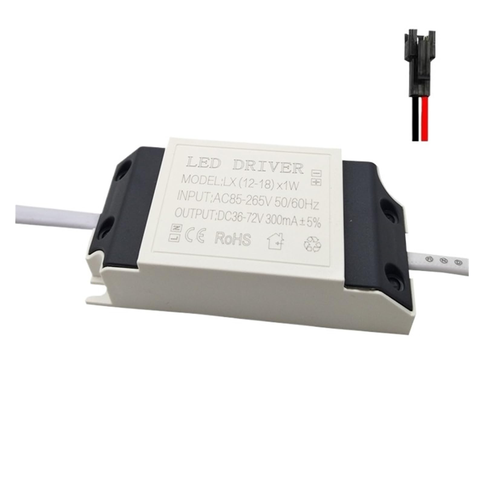 Ballast monochrome LED 12-18W anti-scintillement à courant constant