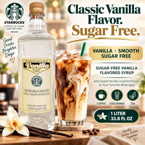 Starbucks Sugar-Free Vanilla Syrup (1-L.) - image 2