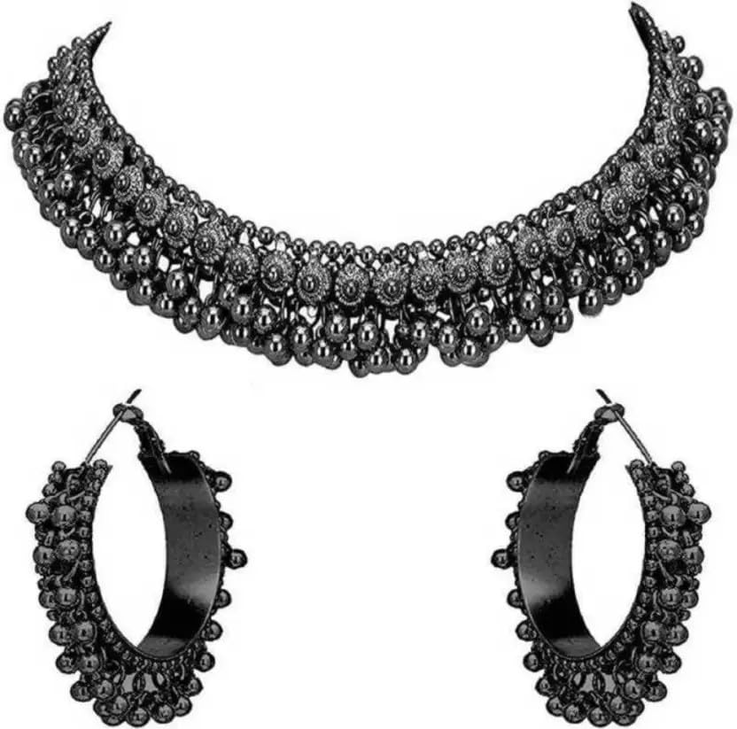 See full amazon price history chart for Black Oxidized Ghungroo Necklaces Set Black Oxidized Ghungroo Necklaces Set (B0D18QPPDC) Amazon Price History, Amazon Price Tracker