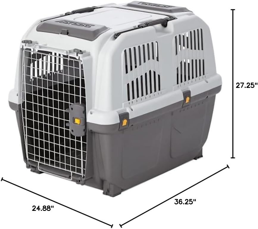 Midwest Skudo Plastic Travel Carrier for Dogs, 36.25" L X 24.88" W X 27.25" H
