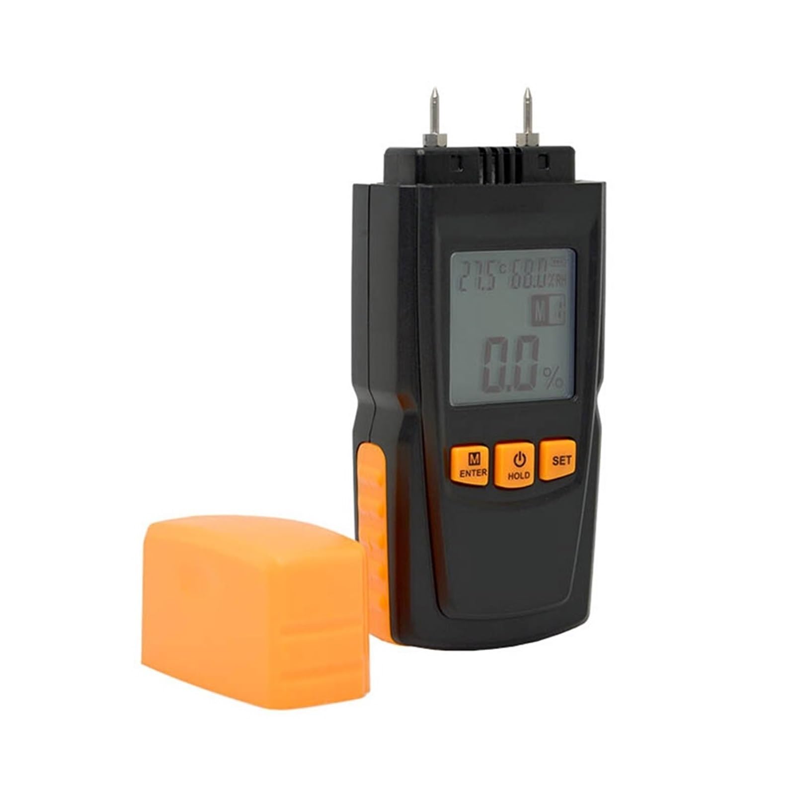Wood Moisture Meter Humidity Tester Timber Damp Detector Hygrometer Range 0~70% Digital LCD Display,Damage-Free Testing