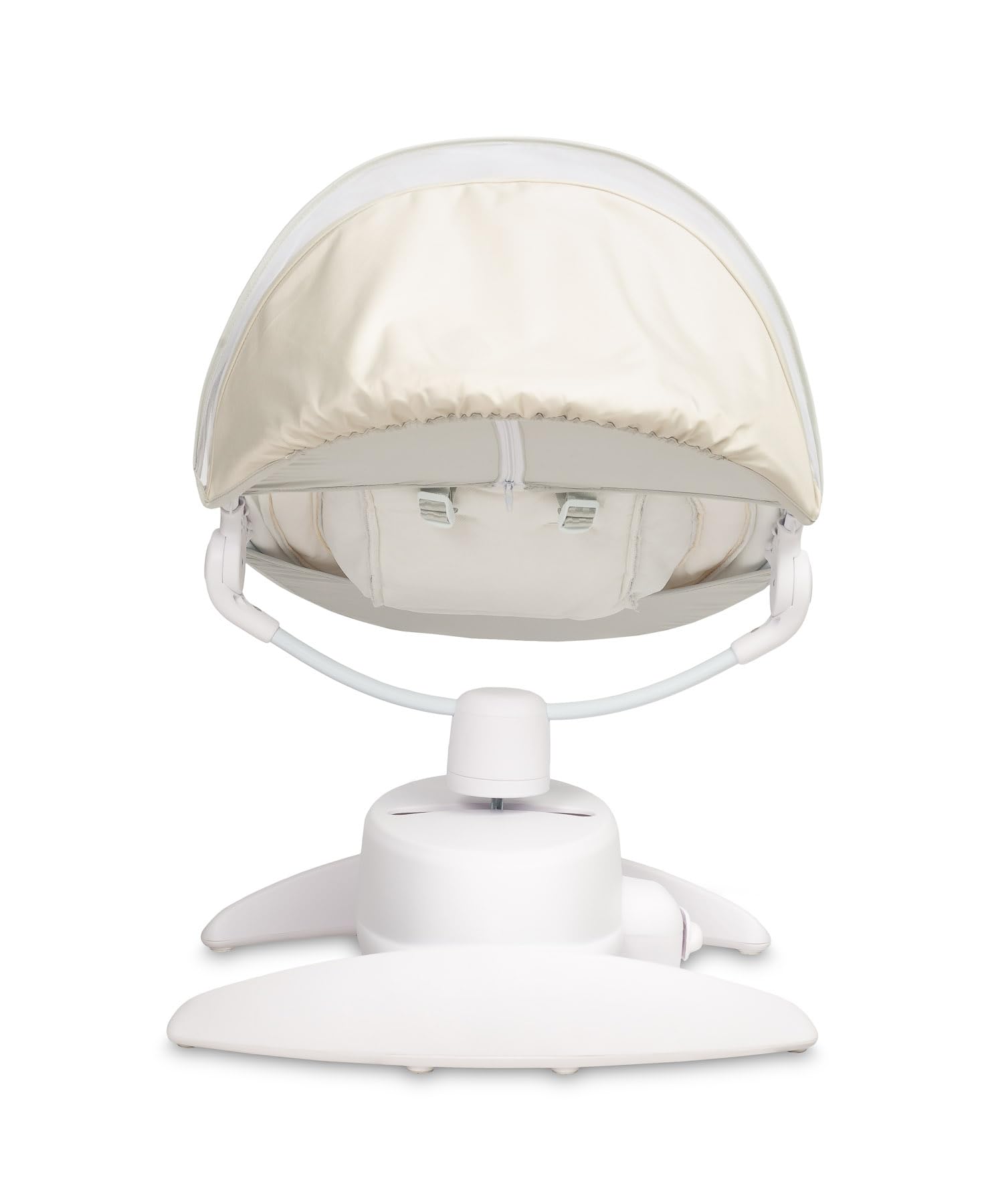 CARETERO - Babywippe Elektrisch Opti - Baby Schaukel Elektronisch mit DREI Funktionsmodi - 360 Grad - Moskitonetz - Intuitives Bedienfeld - 360 Grad Drehung - Einstellung Liegeposition - Beige