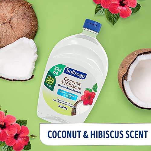 Softsoap Hand Soap Refill, Coconut & Hibiscus, 300 Oz (50 Oz, Case Of 6) - For Liquid Hand Soap Dispenser, Kitchen Soap Dispenser Or Bathroom Soap Dispenser - Office Supplies (Us07162A) #TOP3