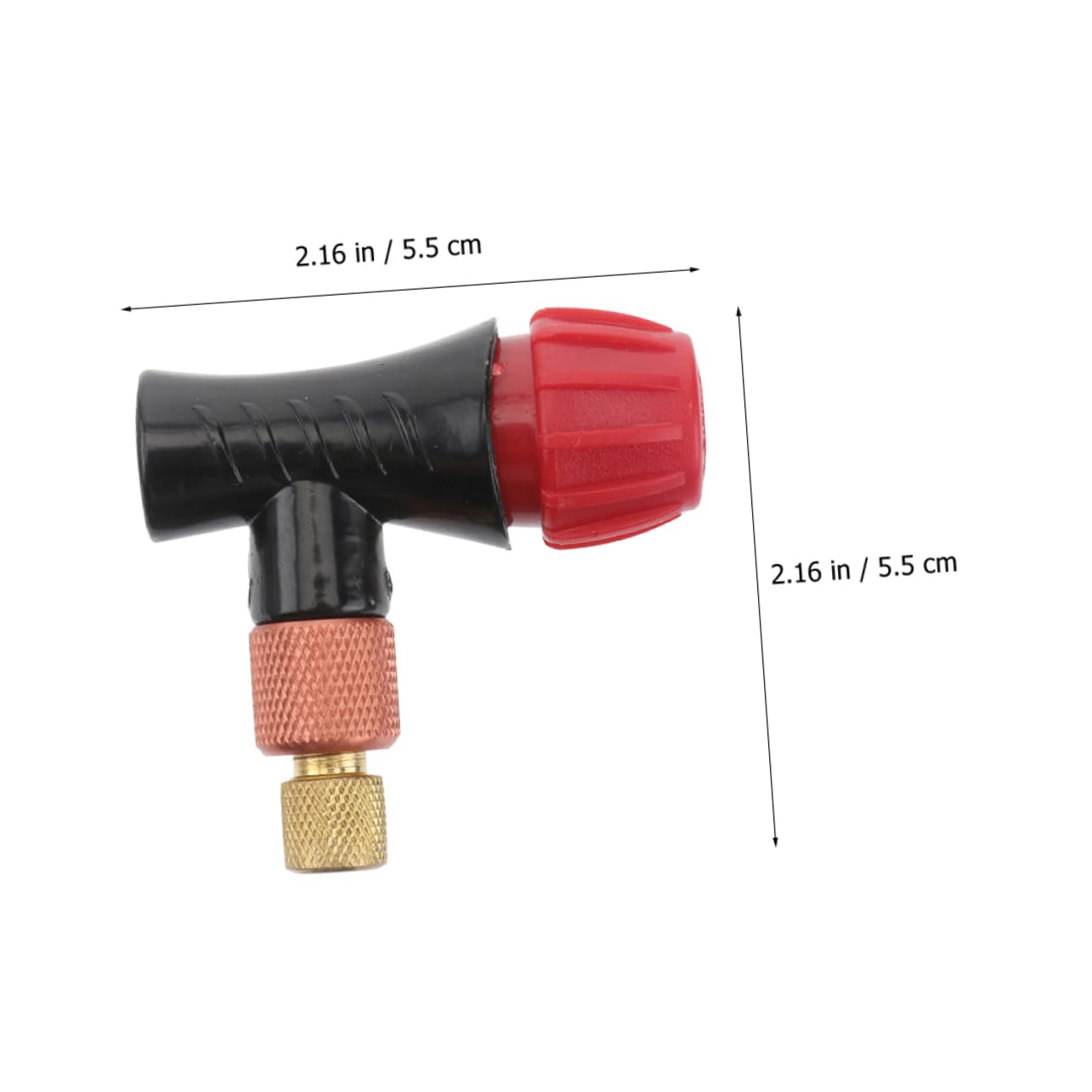 SOIMISS 4 Stück Reifenfüllventil mit Gewinde Inflator Kopf für Fahrräder Kompatibel mit Amerikanischen und Französischen Adaptern Langlebig Leicht und Kompakt für Mountainbikes und