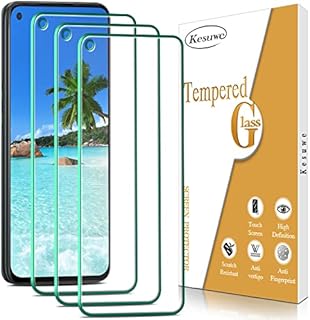 Kesuwe [3 Pack] Screen Protector for OPPO A53, A53s, A52, A54 5G, A72, A73 5G, A74 5G, 9H Hardness Tempered Glass, Anti Scratch, Bubble Free, HD Clear, Easy Installation