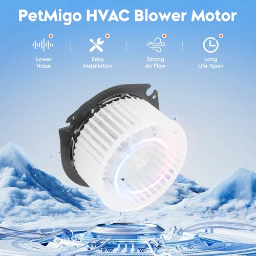 Image of HVAC Heater Blower Motor Fan Fit for 1996-2018 Chevrolet Express 1500 2500 3500 & GMC Savana 1500 2500 3500, 1996 Chevy G30 & GMC G3500 P3500, Replaces 700067, Air Automotive Replacement