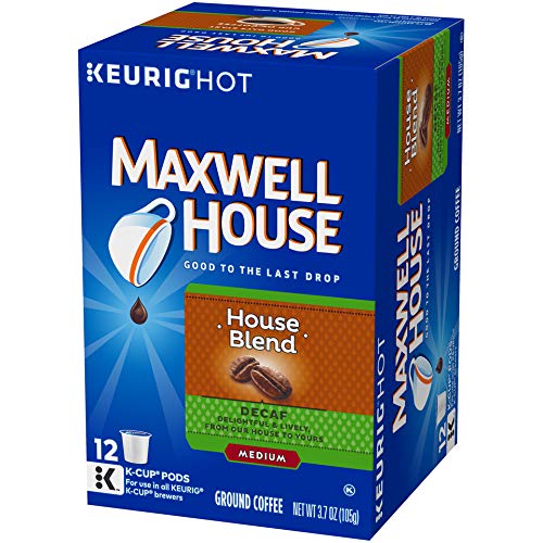 Maxwell House House Blend Coffee K Cup Pods, Decaffeinated, 12 ct - 3.7 oz Box