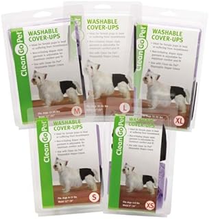 Clean Go Pet Washable Cover Ups, Medium, Black/Purple, 2-Pack