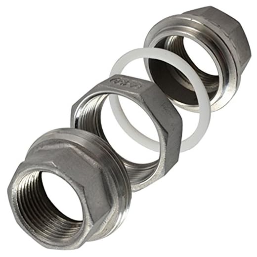 1/4&Quot; Unión Recta Maleable Acoplamiento Instalación De Tuberías Acero Inoxidable 304 F/F Bsp