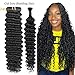 12A Deep Wave Human Hair Bundles 16 18 20 Inch Curly Bundles Human Hair 100% Unprocessed 3 Bundle Brazilian Virgin Human Hair Extensions Quick Weave Natural Black Color