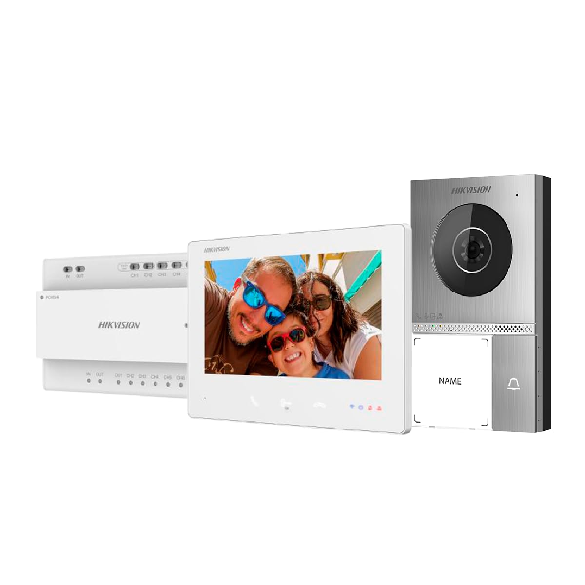 Hikvision DS-KIS705EY 2MP WiFi Wideodomofon do drzwi zestaw MF IP65