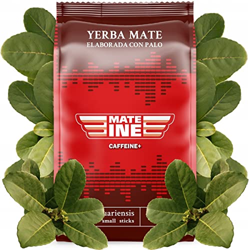 Yerba Mate-Tee El Pajaro Tradicional 1kg ● Natürliche paraguayische Yebra Mate Tee ● Geräucherte Mate-Tee ● Zusätzlich 50g Yerba Mate-Tee Mateine Caffeine ● Gemahlene Mate-Tee Blätter und Stöcke