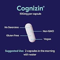 Vista 6 de BESTVITE Cognizin Citicoline 500 mg (120 cápsulas vegetarianas) (60 x 2) - Nootrópico de colina premium estudiado clínicamente - Sin estearatos