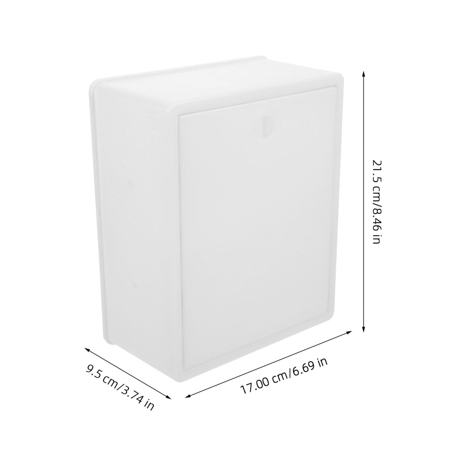 Luxshiny Wall Mounted Milk Box with Lock, Lockable Plastic Milk Bottle Holder and Letter Box - Image 2