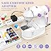 KPCB Tech Sewing Machine for Beginners [Full Set] with Finger Guard and Fabric Bundles - Mini Sewing Machine with Sewing Kits, Foot Pedal, US Adapter and Extension Table