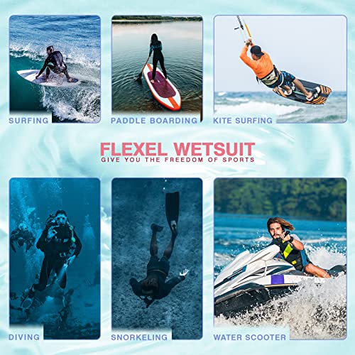 Flexel Wetsuit Pants Women 2Mm, Wet Suits Pant Womens In Cold Water Weather, Surfing Leggings For Womens Neoprene Pants For Surf Swim Snorkeling Canoeing Scuba Kayaking #TOP6