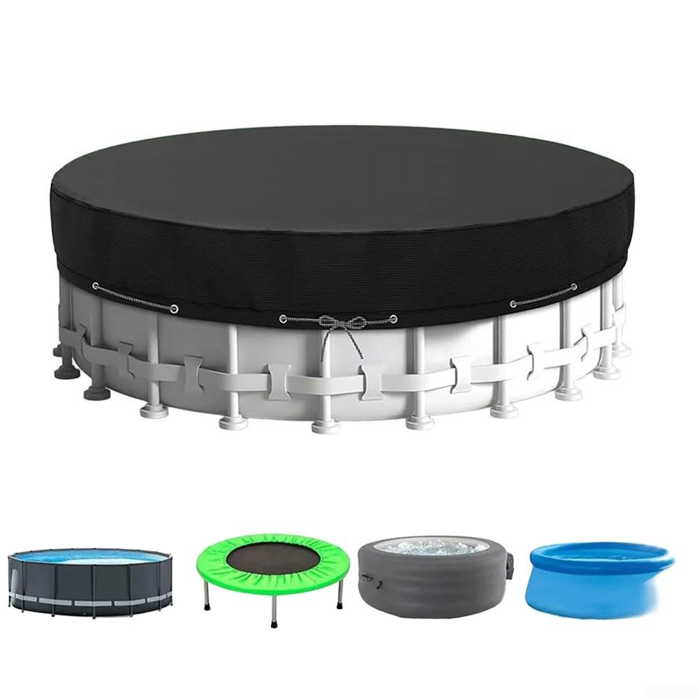 Copripiscina Rotondo 14FT per Giardino e Esterno(14 feet (427 cm))