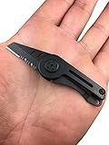 MAXERI World's Smallest All Purpose Pocket Knife, Premium Heat Treated Stainless Steel Blade, Micro Concealable Minimalist Design, The Ideal EDC Knife