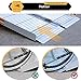ORFORD Portable Wheelchair Ramp 2FT, 28.74''L×23.8''W Handicap Ramps, Non-Skid Aluminum Wheel Chair Ramp, Threshold Ramps for Doorways, Wheelchair Ramps for Home Steps, Stairs, Entry, Doorways