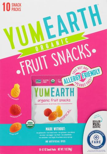 Image of YumEarth Organic Tropical Fruit Snacks, 0.7 Ounce (Pack of 60)
