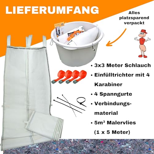Schuttrutsche PMG Gerätevermietung – 9 Meter Bauschuttrutschen Set